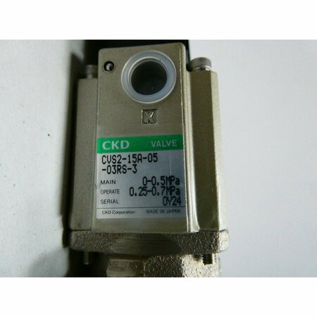 Ckd 24V-DC 3/4IN 0-0.5MPA NPT PNEUMATIC SOLENOID VALVE CVS2-15A-05-03RS-3